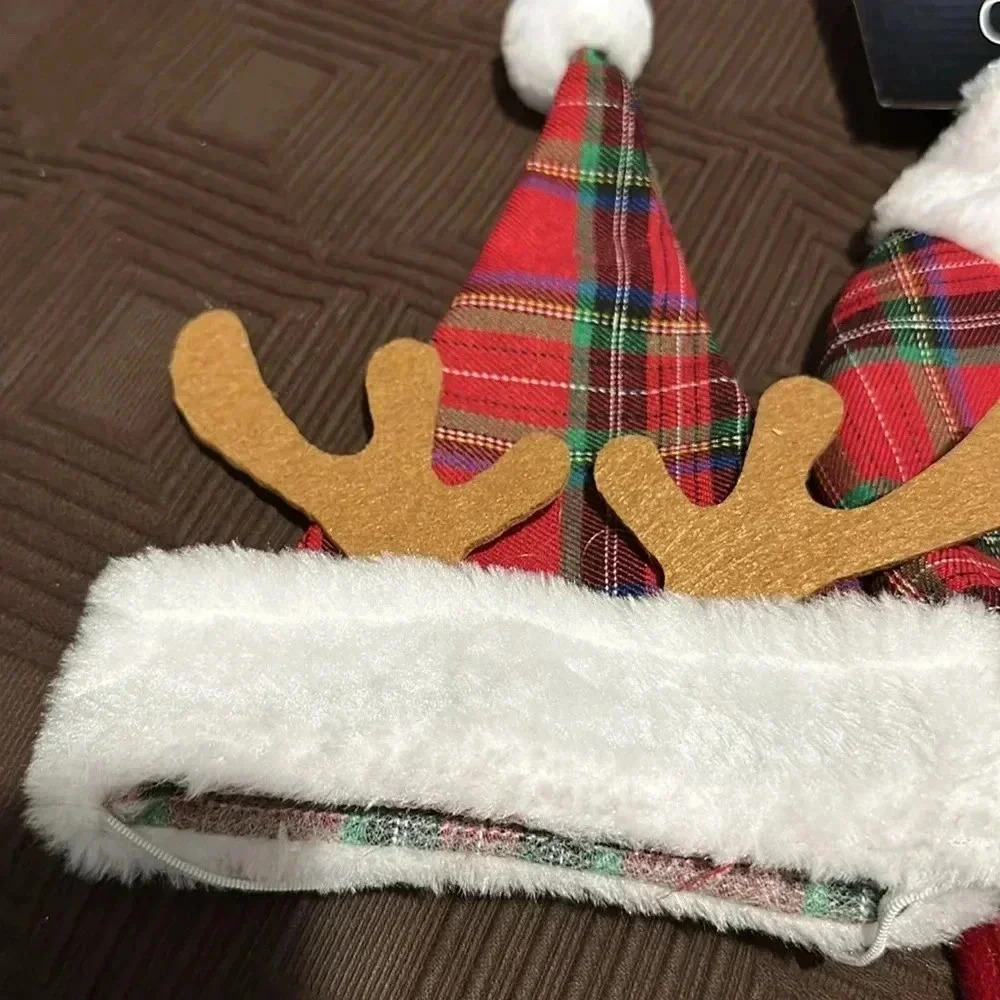 Dog Coat Santa’s smallest reindeer size medium New - Picture 4 of 6